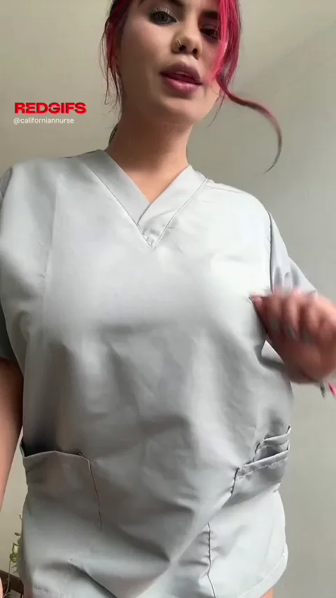 Do you prefer me on my scrubs, orrrr like this?