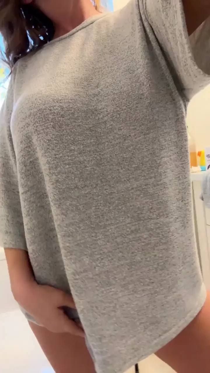 MILF Flaunts Her Massive Milfie Milkers in Steamy Bathroom Tease