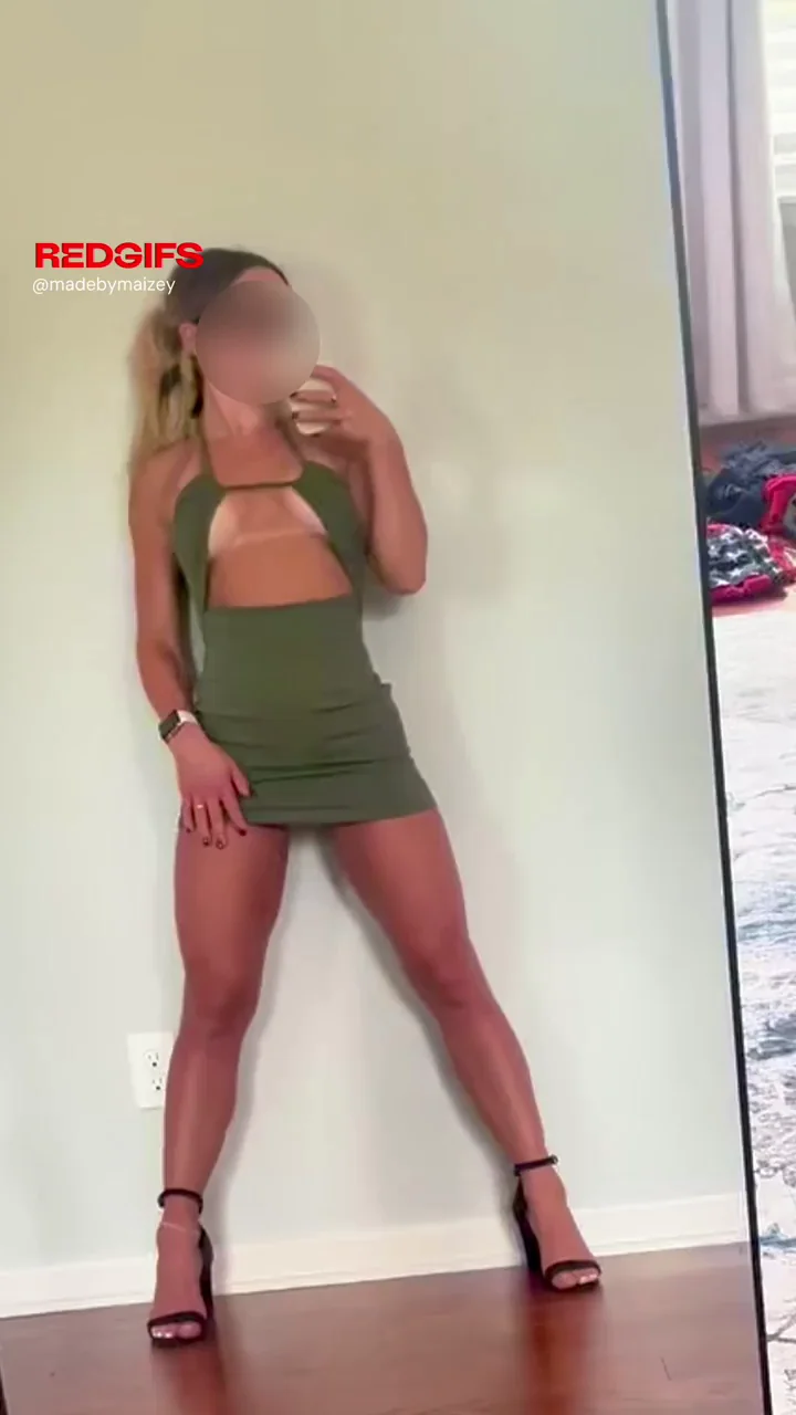 Toned legs and nothing under my dress