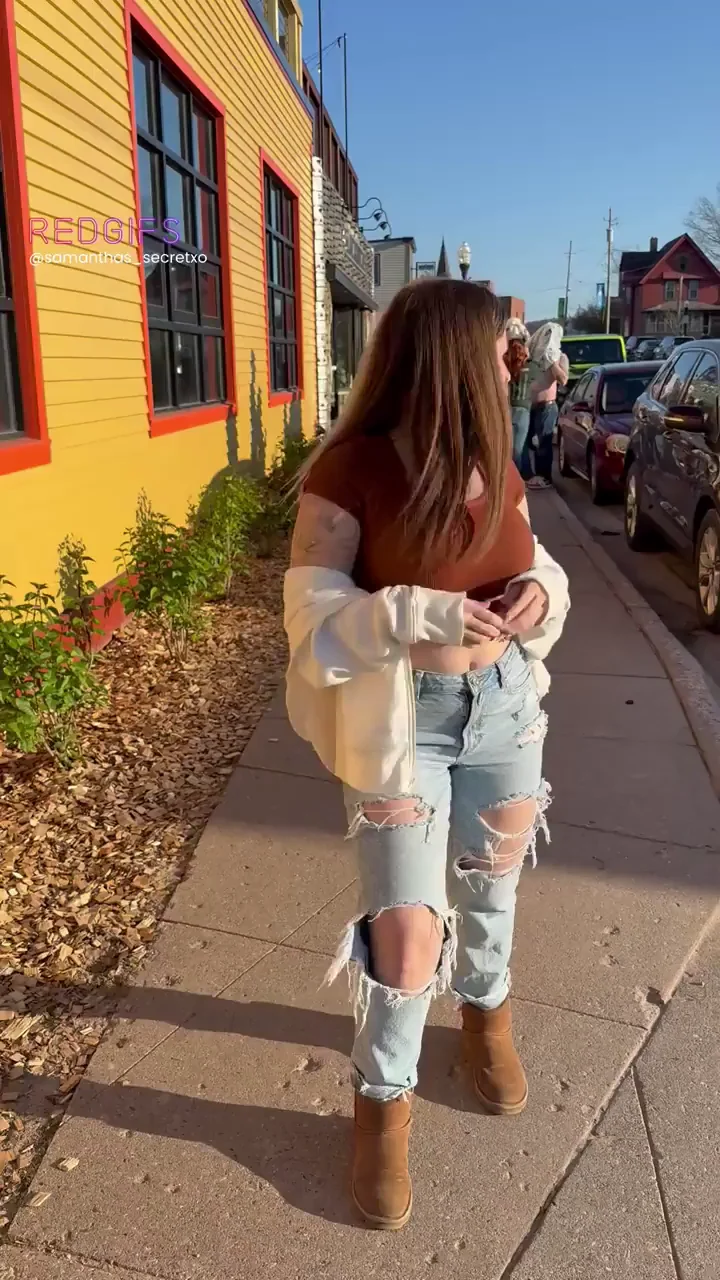 I love showing off my big tits in public ;)