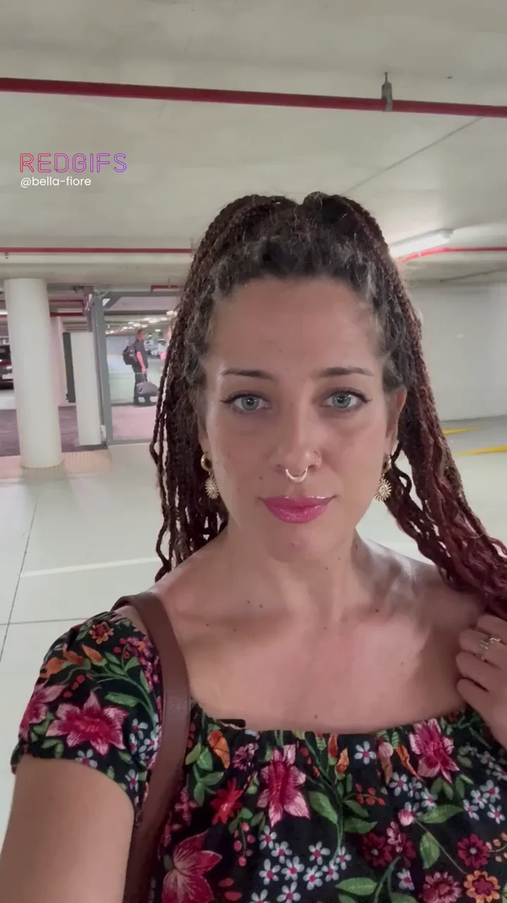 🛒 Slutty Braids Babe Flashing Massive Tits in Public Parking 😈