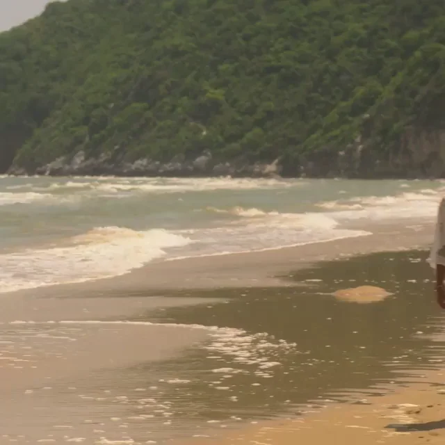 Jenna Coleman's Slutty Beach Strut: Fuckable Curves Dripping in Sunlight