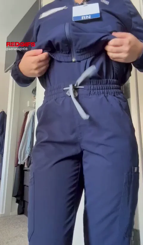 A horny nurse with a big booty