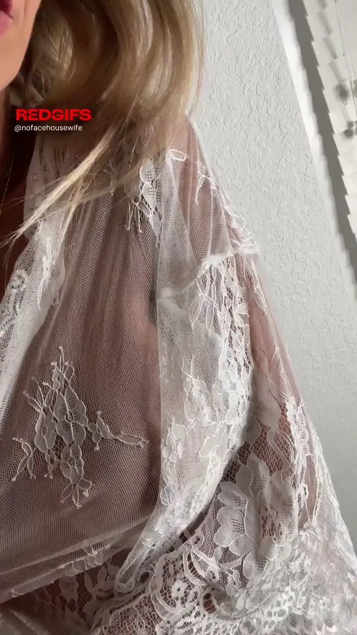 Morning Mom Tease: Busty Petite MILF's Sheer Wake-Up Jiggle