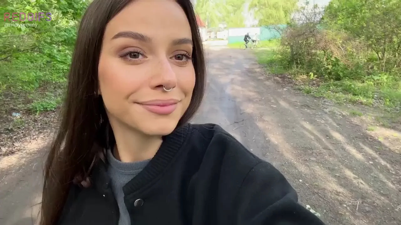 Petite Teen's Perky Titty Drop Tease in Public Woods 😈🍒