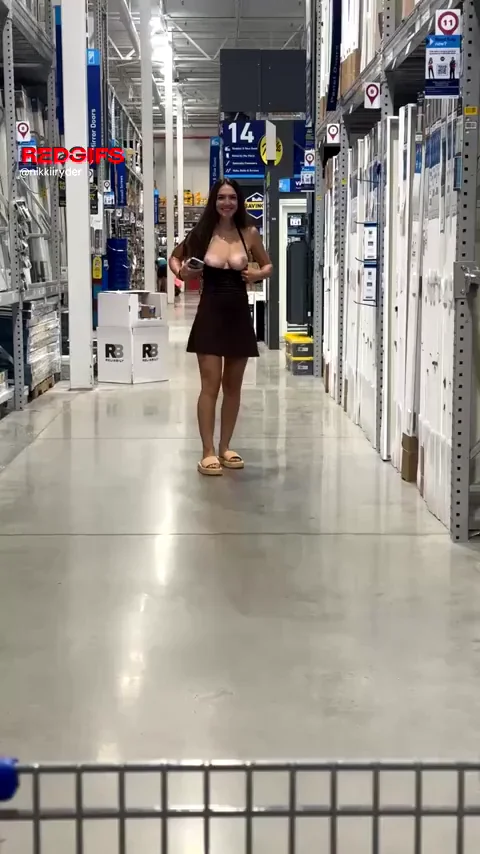 🍼 Massive Milk Spill on Aisle 11! Big Tits Flashing Gone Wild 😈
