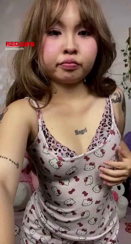 Petite Hello Kitty Slut Drops Tease: Tits Out, Masturbation Vids Incoming :3