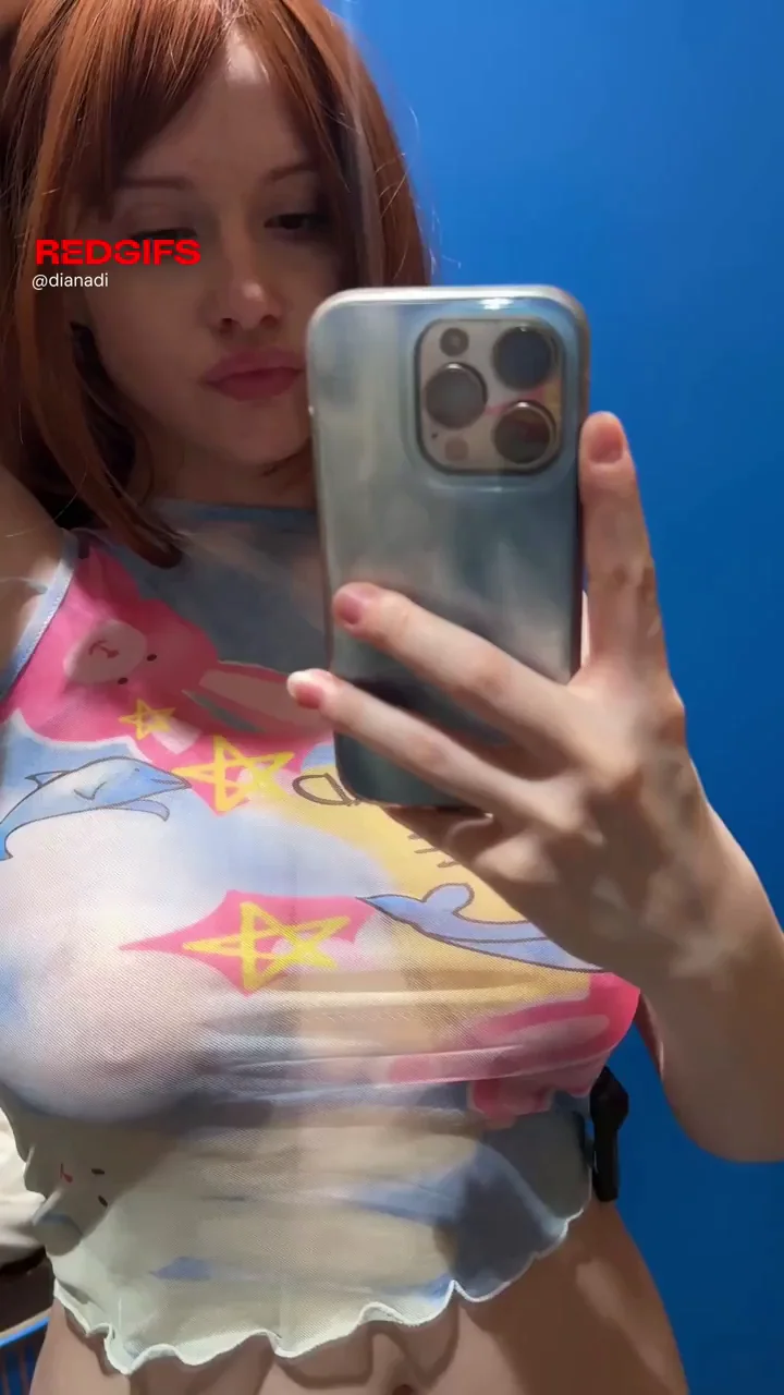 My big tits barely fit in this top