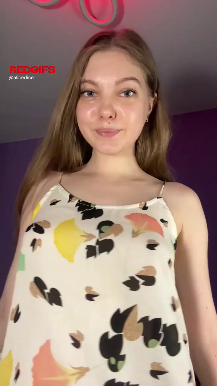 Petite Blonde Teen's Juicy Titty Drop Tease
