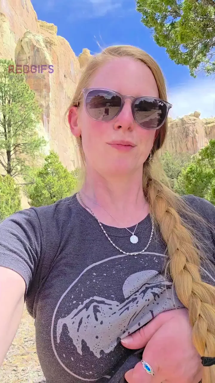 🔥 Redhead Hiker Flashes Massive Tits to Fellow Trail Sluts 👋🍈🍈