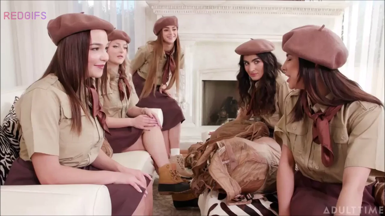 Nikki Nicole & Rissa May's Busty Teen Scout Orgy Overload