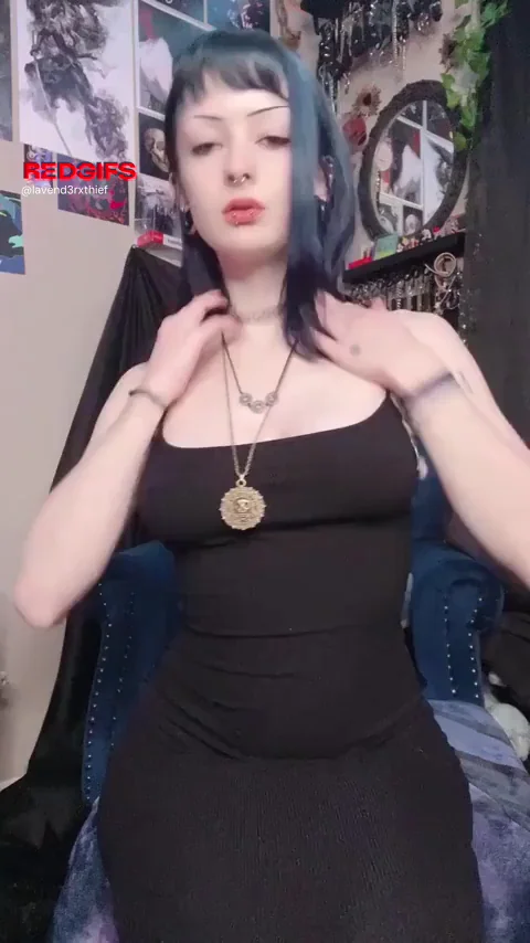 Goth Teen's Massive Tits Tease 😈💦 Remember This Slut!