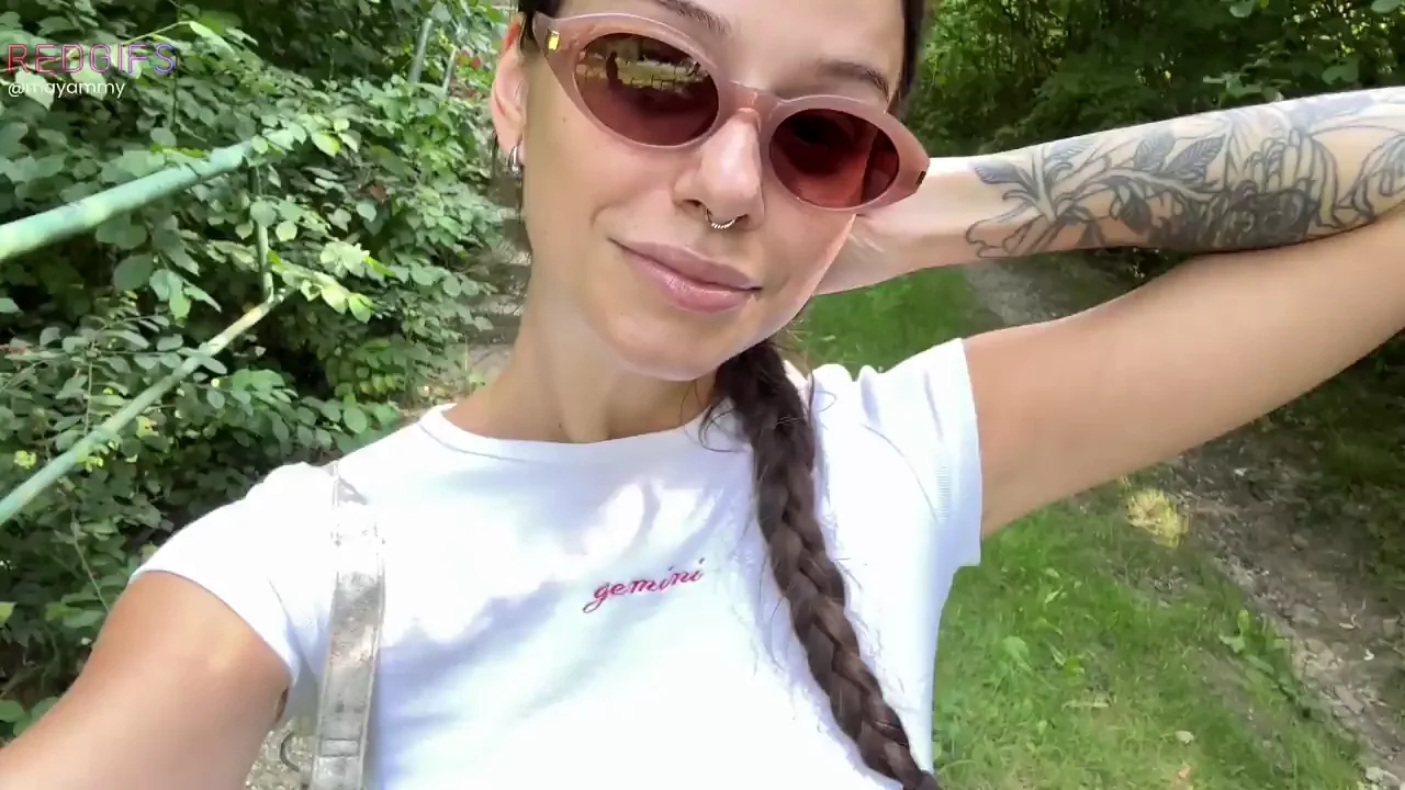 Outdoor Titty Tease: Thinking of You While Flashing My Perky Naturals