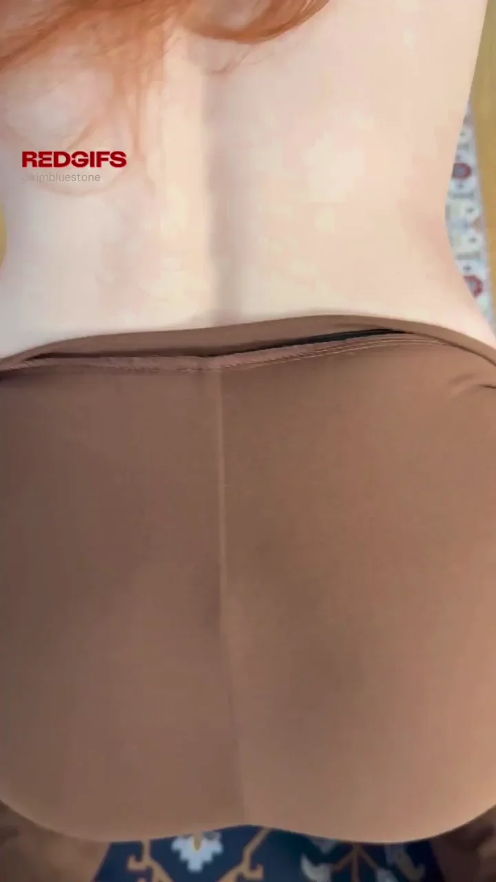POV: Yanking Down Redhead MILF's Yoga Pants & Stuffing Thick Dildo in Her Tight Ass 🍑🔥