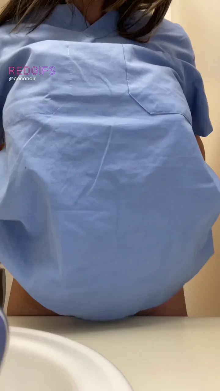 Can you believe I hide these tits under my scrubs all day?