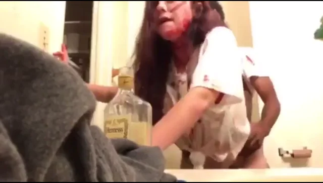 🔥 BBC Pounding White Slut Doggystyle in Bathroom Mirror 🖤🍑