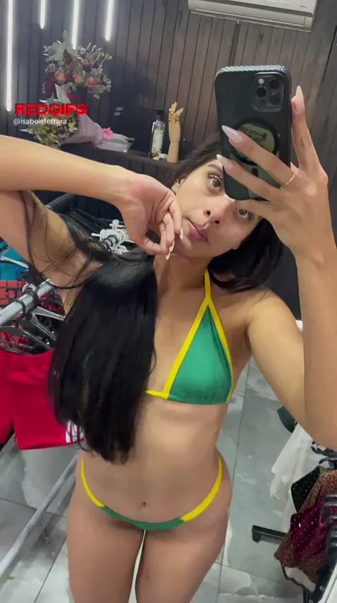 College Slut's Post-Class Pussy Feast Promise in Neon Green Thong 😘