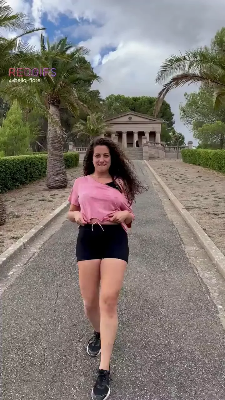 Making a grey day brighter with my titties [GIF]