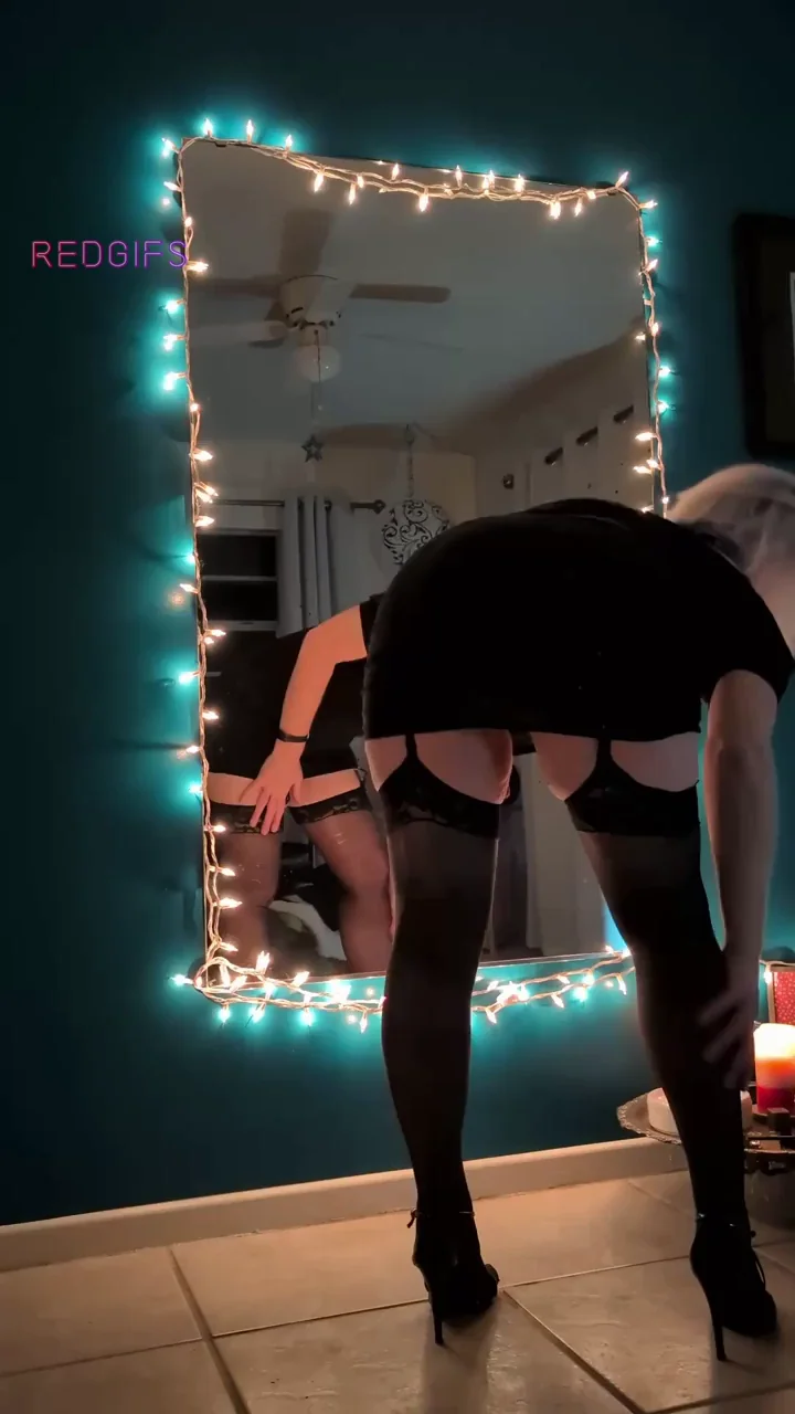 Dropping My Tight LBD for Naughty Mirror Tease