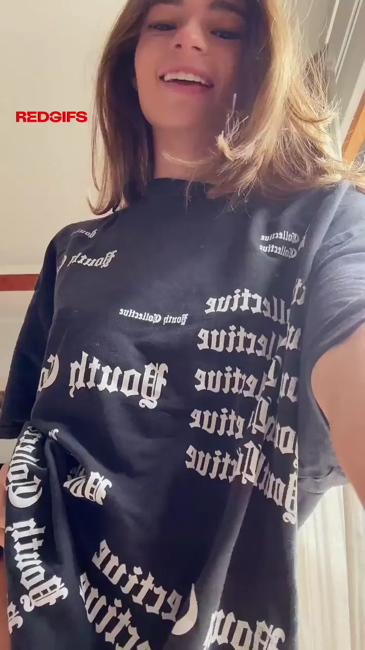 baggy t shirt does a great job at hiding how perfect they are