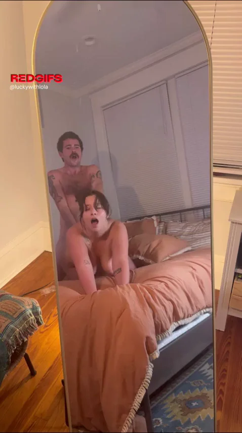 Mirror Doggystyle Poundfest: Real Couple Watches Their Own Raw Fuck
