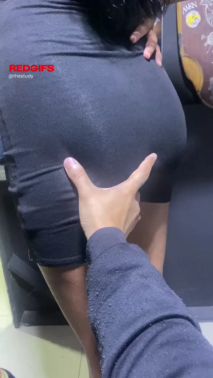 🍑 Office Slut Gets Her Juicy Black Ass Groped at Work 🔥
