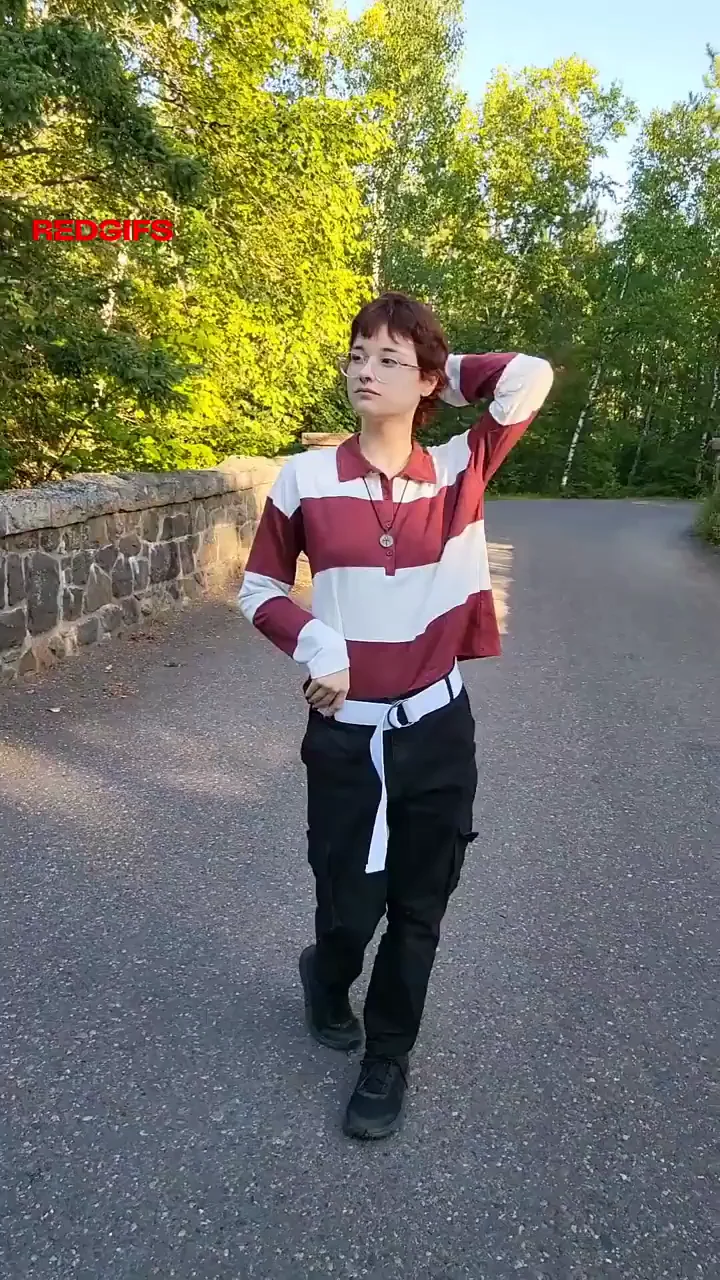 Drive By, Nothing Naughty Here 😈🔥 Short Hair Cutie Teasing Tits Publicly