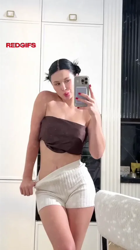 Dressed or Bare? Slutty Tease Strip-Down