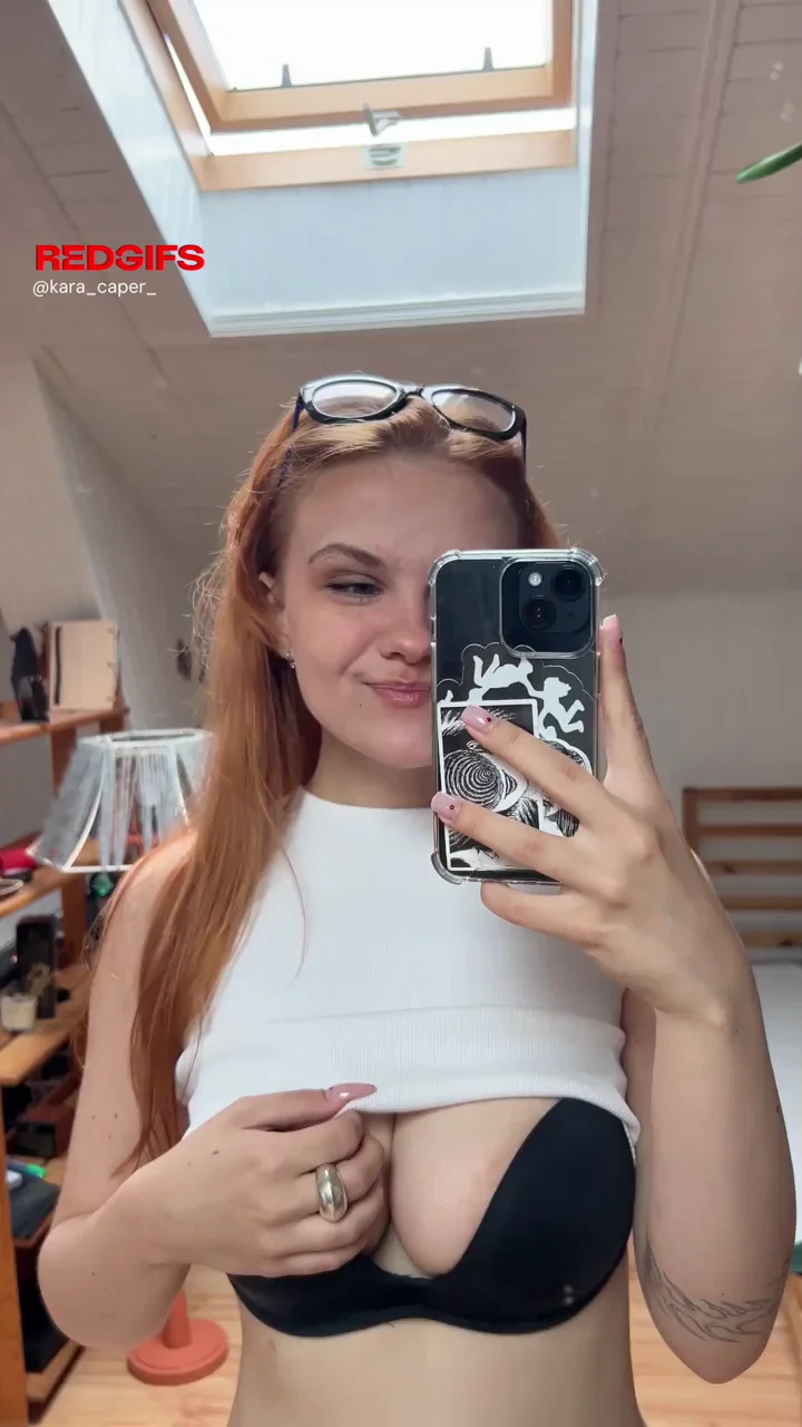 🔥 Redhead's Juicy Titty Drop Peek Before Shower Tease 💦🍈🍈