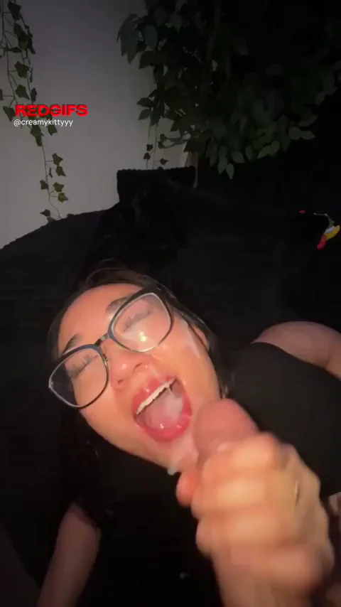 Glasses Asian Cumslut Begs for BBC Facials 💦👓🐐