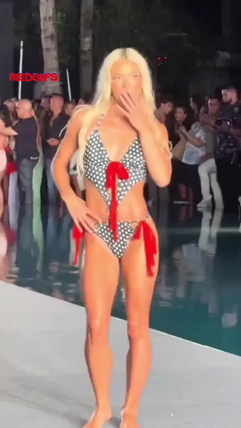 Livvy Dunne's Juicy Bikini Booty Strut on the Runway