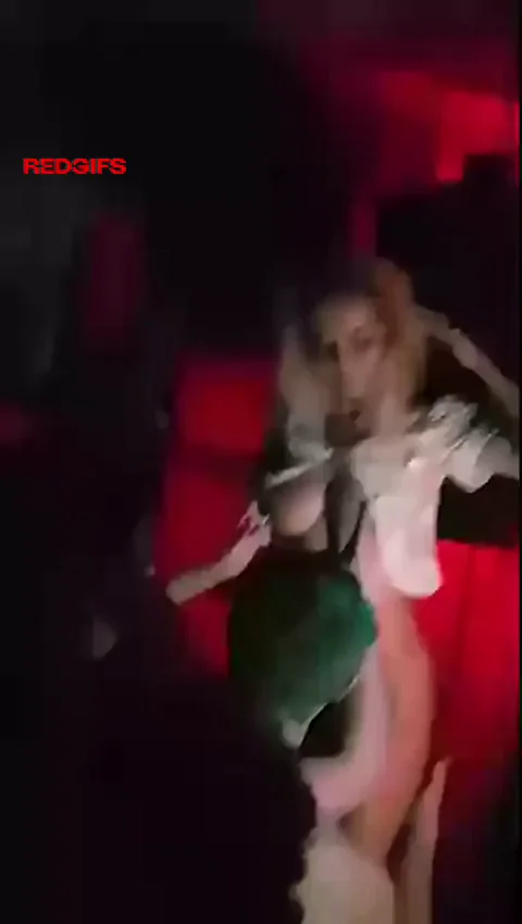 Naked and playing at the nightclub