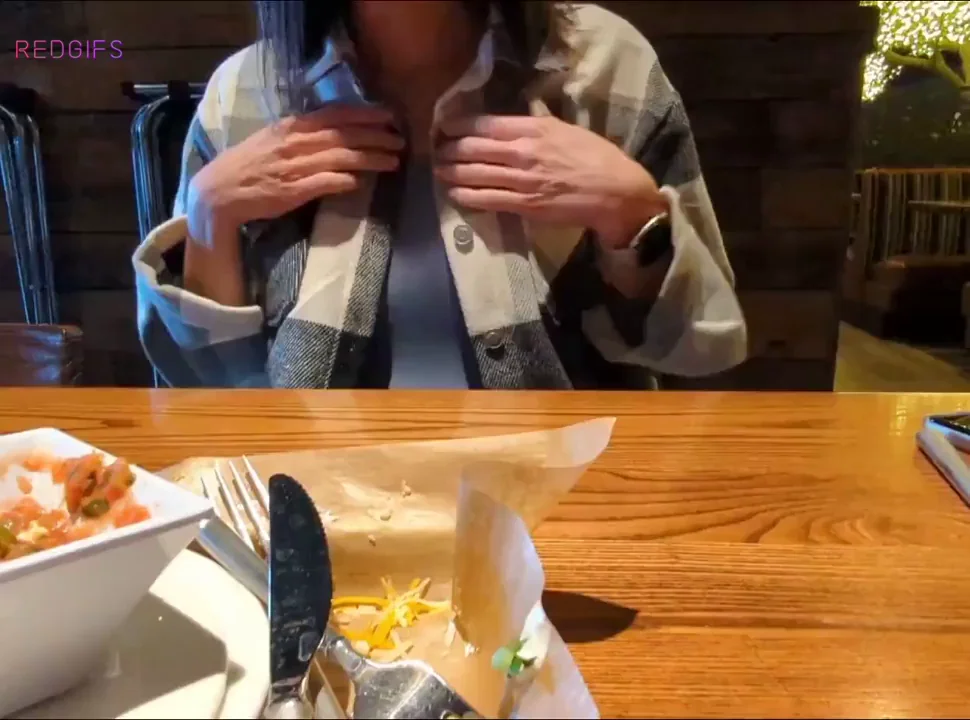 🍑 GIF: Lunch Special - MILF's Juicy Titties on the Side 😈