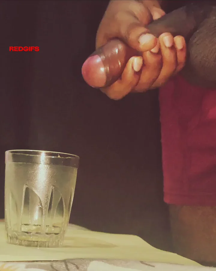 🍆 Thick Indian Cumshot in Glass 🥛💦