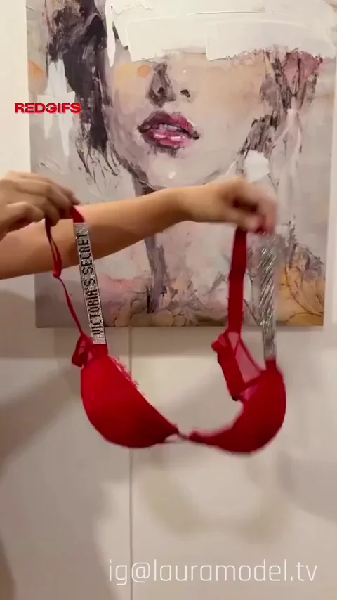 Ms. Melons' Massive Red Bra Tease 🍈🍈🔥