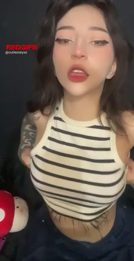 Inked Fuckdoll Teases Her Juicy Tits for Fresh Cock