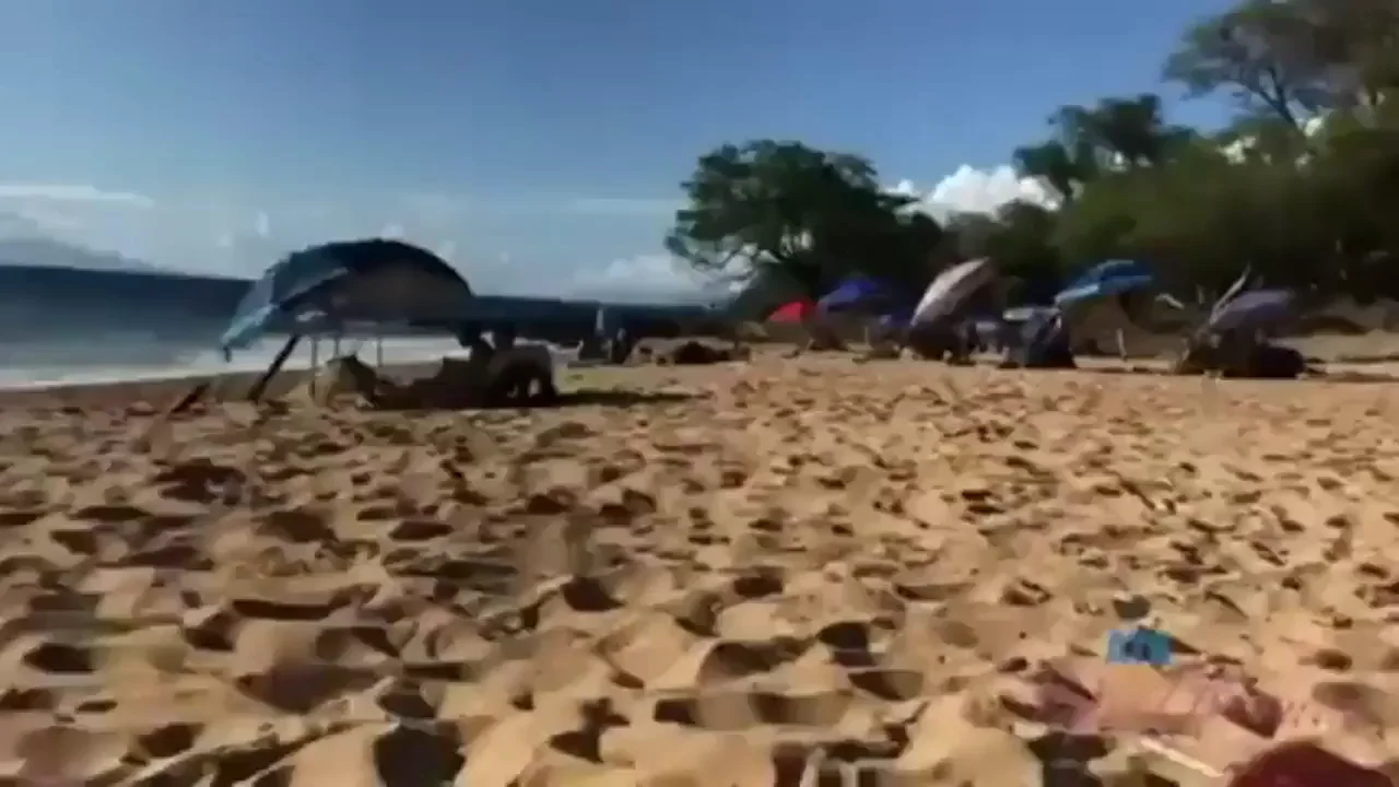 Gabbie Carter's Beach Torpedo Tits Sideboob Tease 🌴🍈🍈
