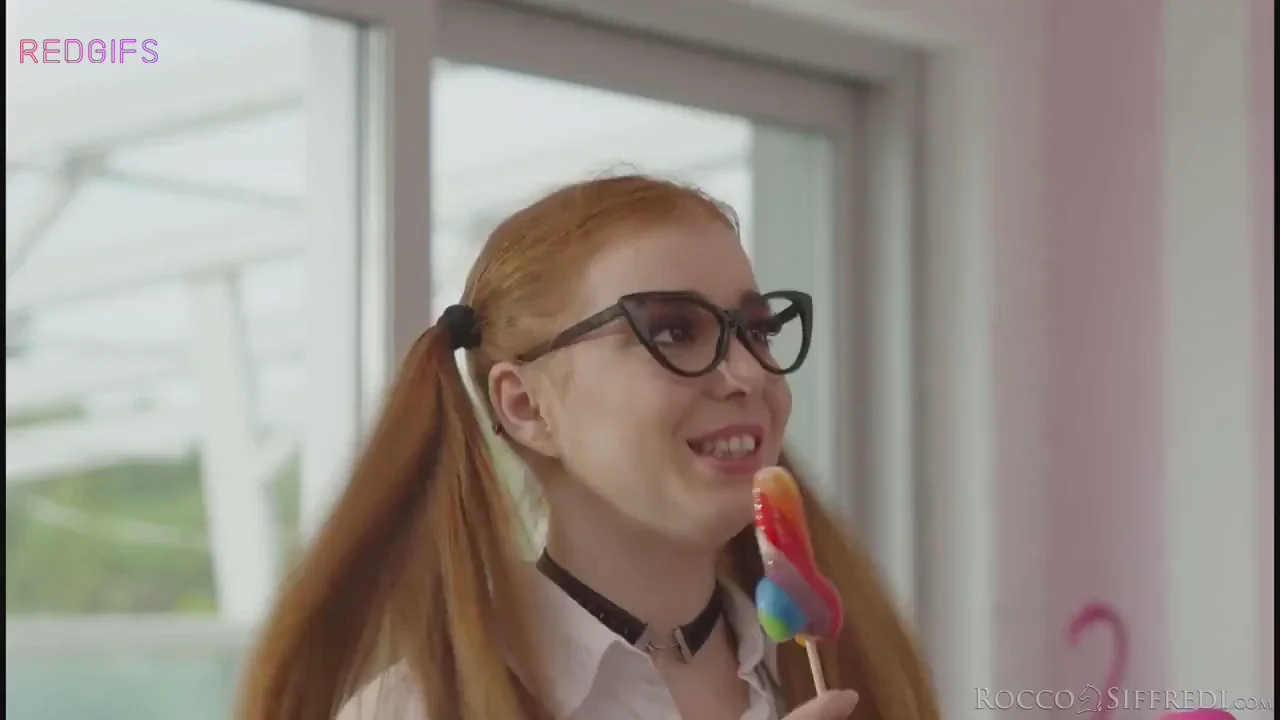 Nerdy Redhead Student Sucks Massive BBC Lollipop