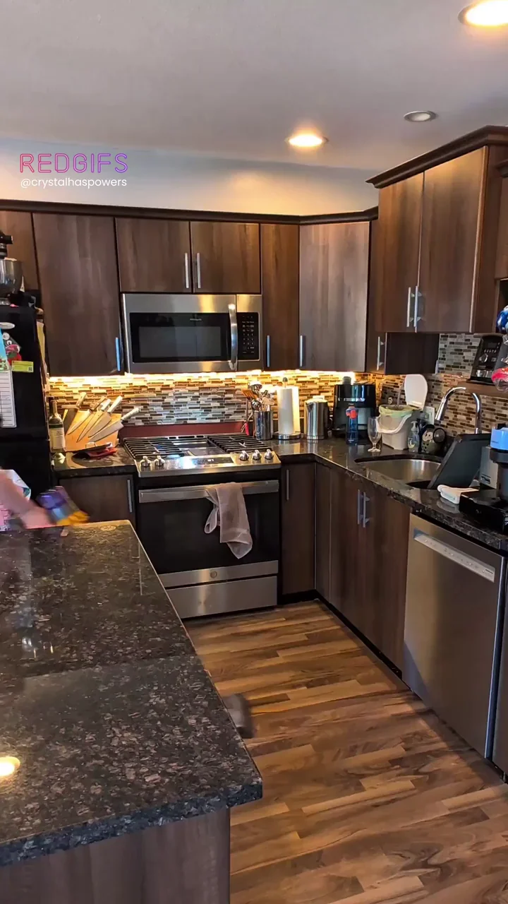 Oh honey, I'm just cleaning the house before your school friends get here, yes that's what I'm wearing. I want you to be proud of your bimbo stepmom.