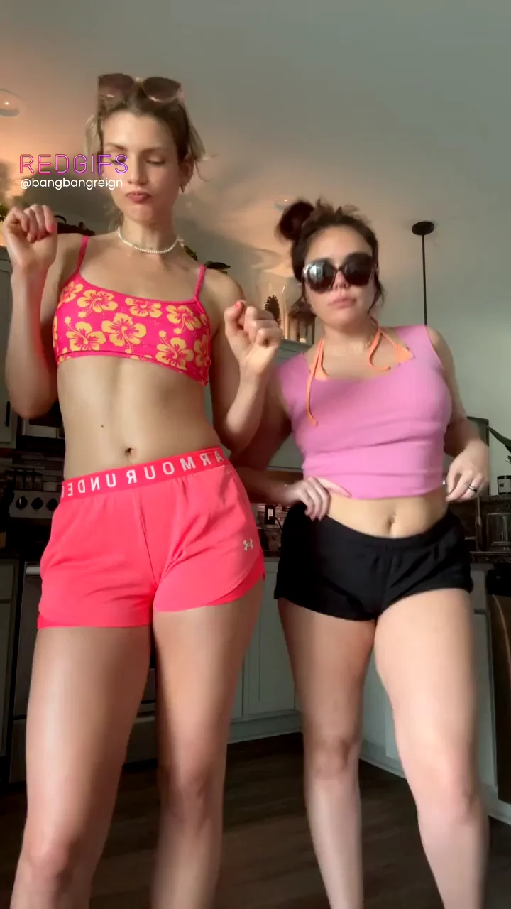 two beach babes with tight shorts is better than one