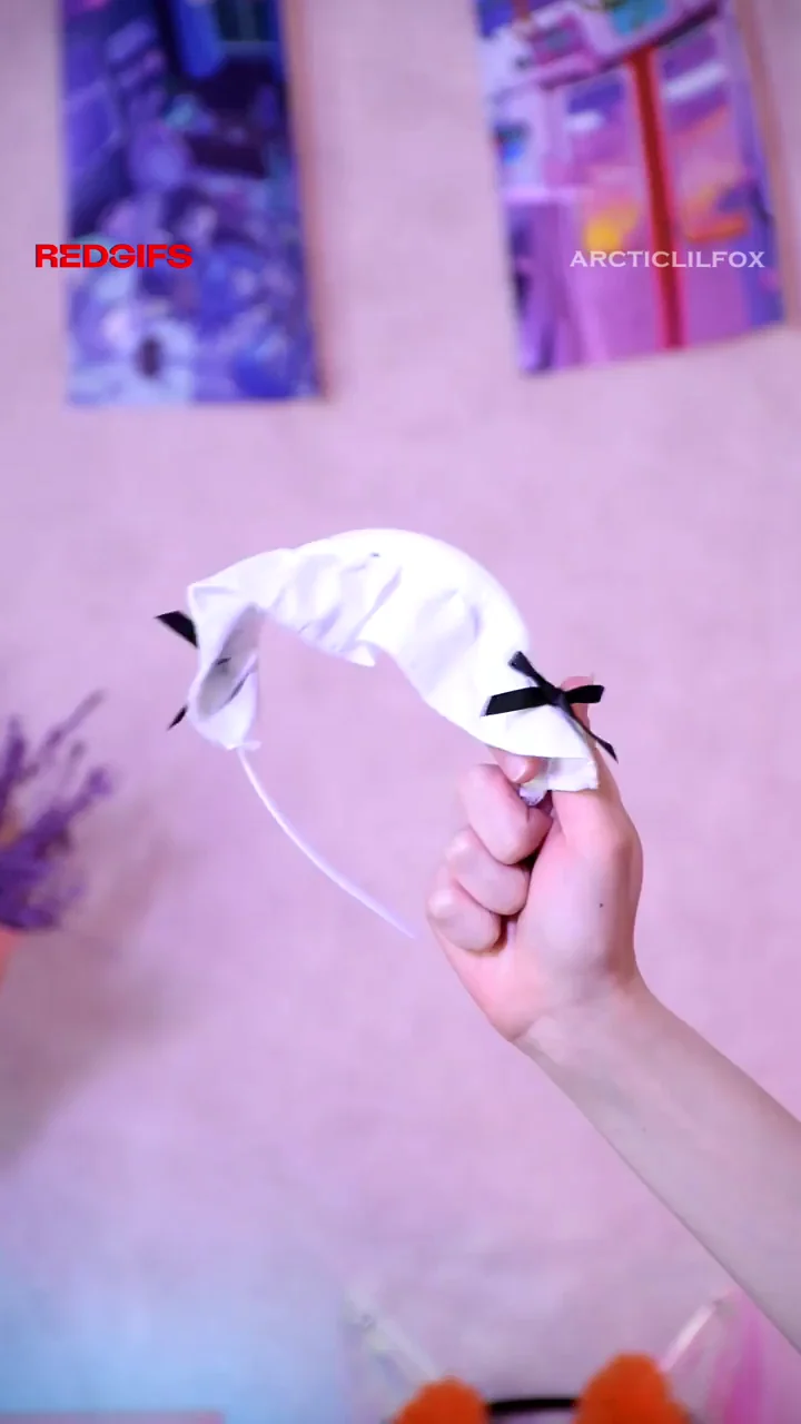 Petite Cat Maid Slut Rides Massive Dildo with Tail Plug