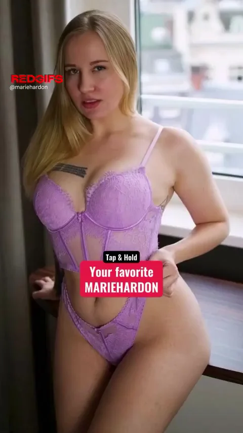 🔥 Your Favorite TikTok Slut Marie in Purple Lingerie Tease 😈