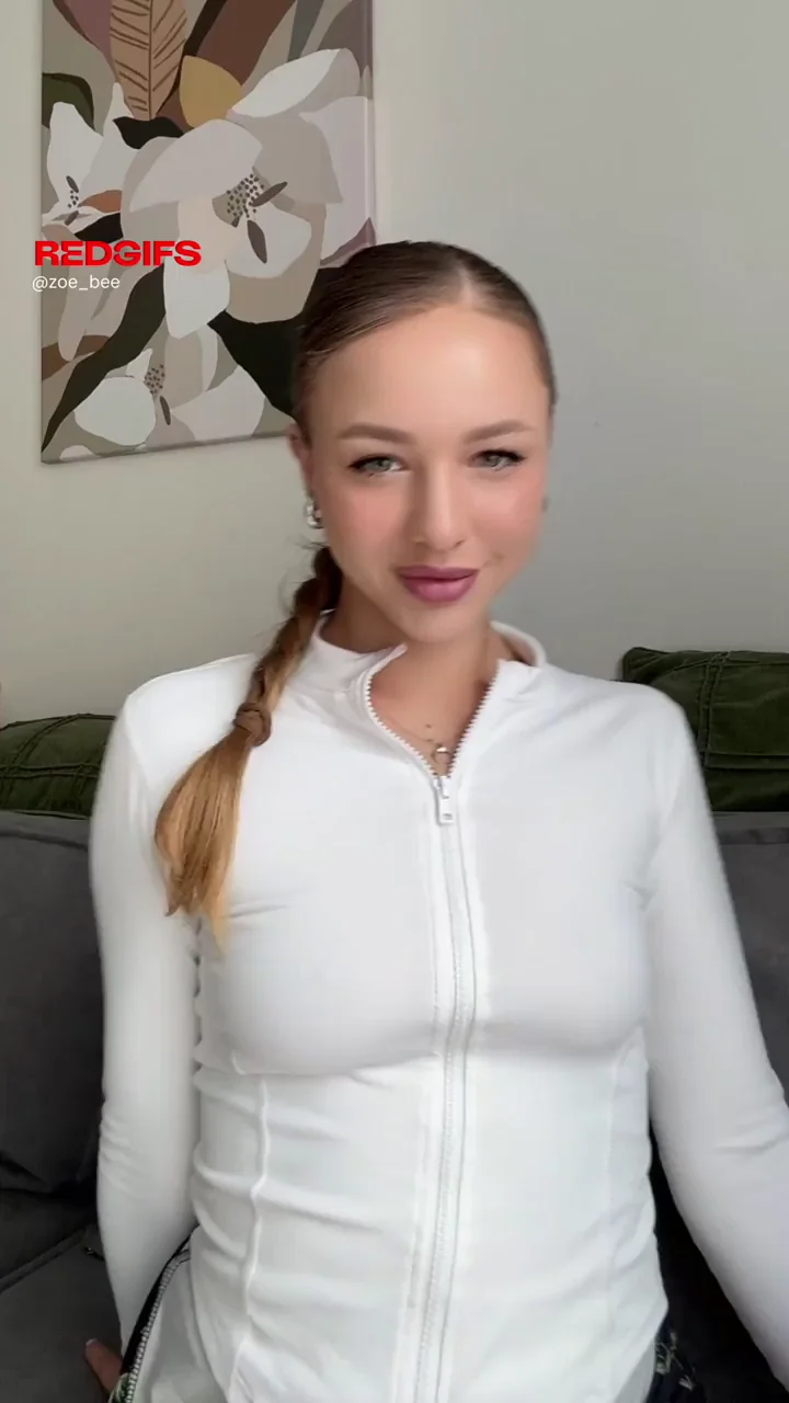 Cute Braided Babe Owns Her Tiny Tits Tease 😍🍒