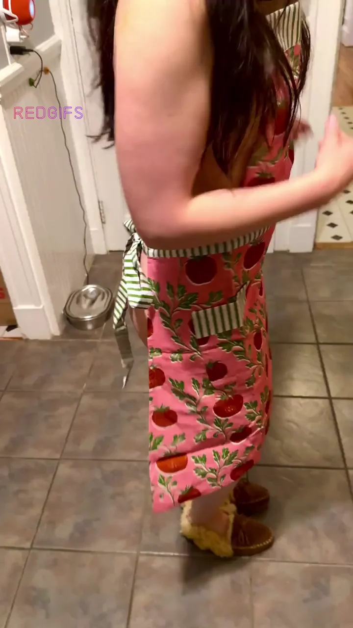 Being silly in the kitchen
