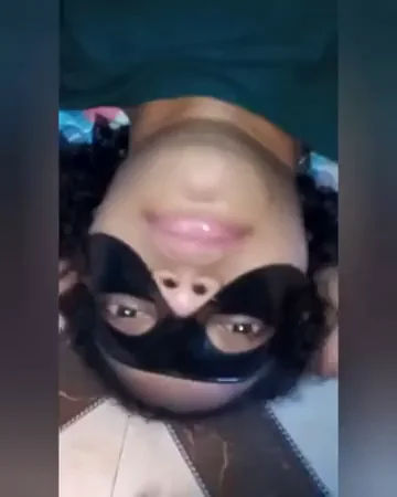 Upside-Down Throat Bulge for Black Slut on White Cock 😈💦