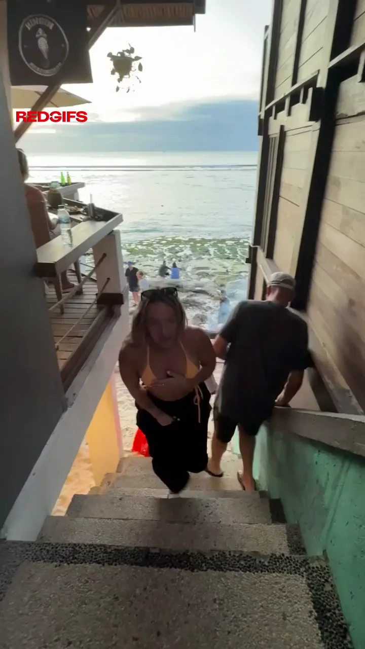 cheeky beach flash