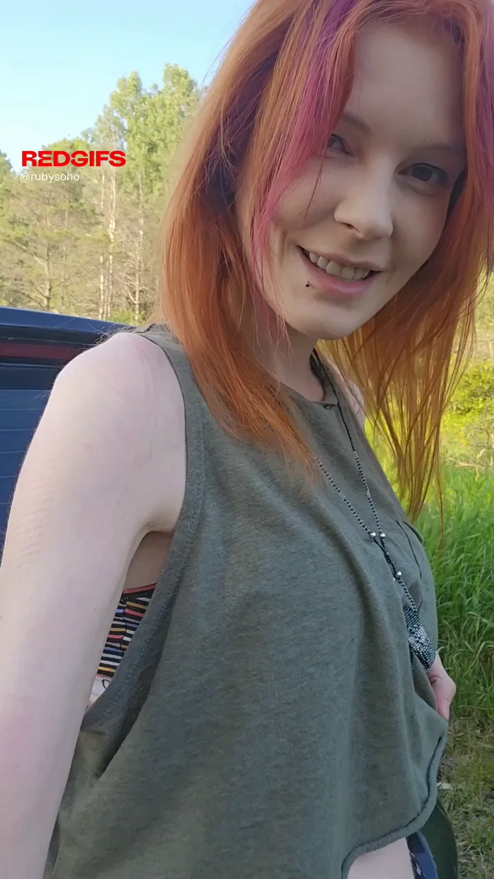 Redhead MILF's Sneaky Big Tit Flash Speeds Up the Road Trip 🔥🍈🍈