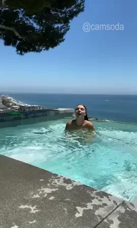 Gabbie Carter's Epic Infinity Pool Tit Tease - Words Fail When Tits Float