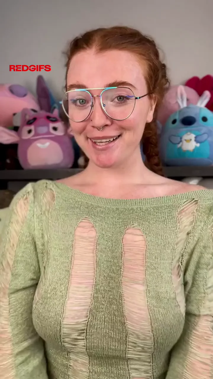 Nerdy Redhead Teases Massive Tits After Lego Playtime - 'Build This Cock Instead'