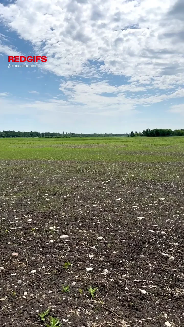 PAWG Slut Ripping Nude in Country Fields 😈🌾🍑